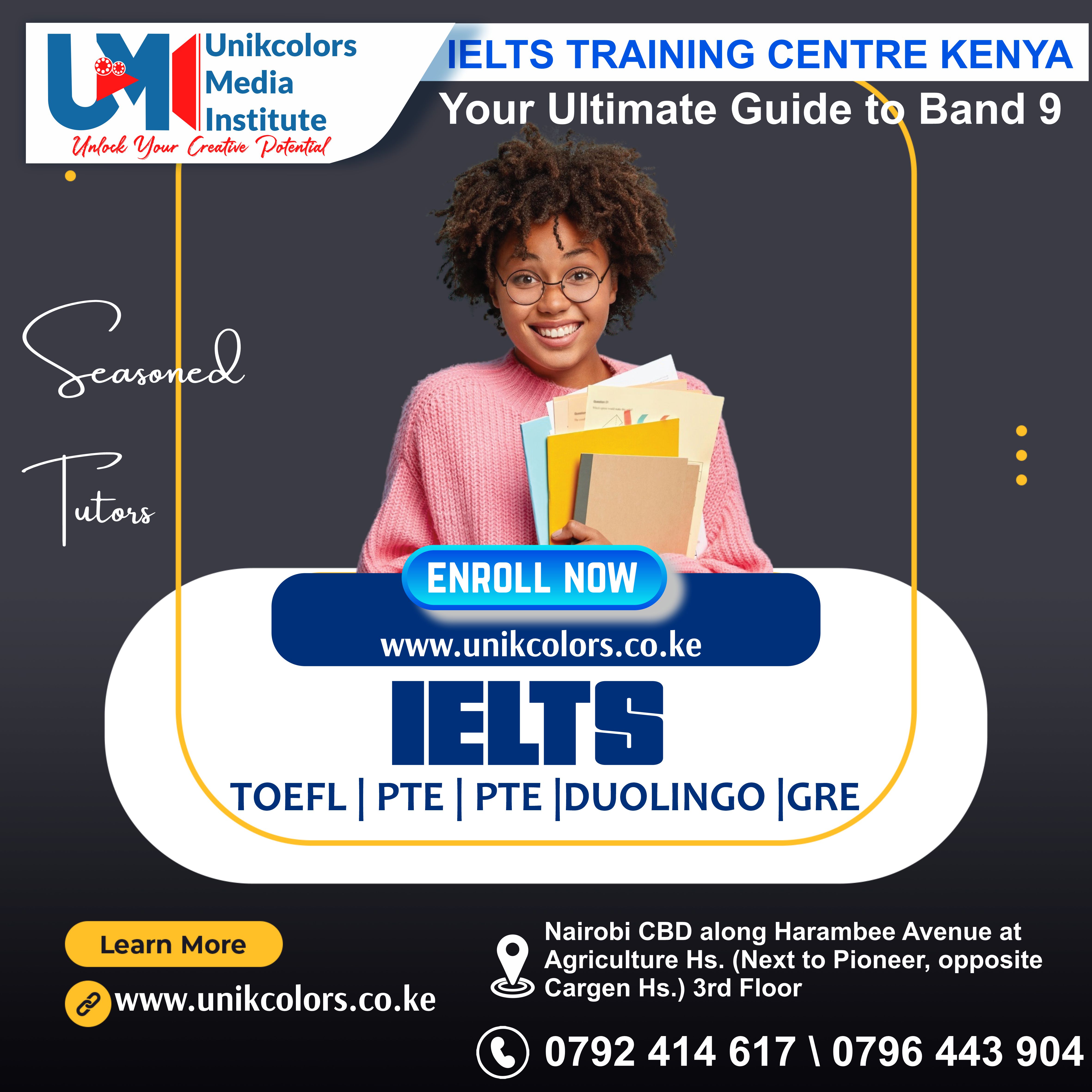 IELTS TRAINING CENTRE KENYA - IELTS PREPARATION | OET | TOEFL | PTE | GRE | DUOLINGO
